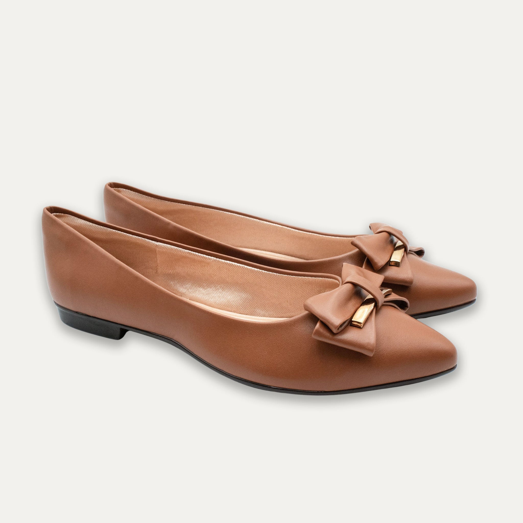 Belkis Pointed Toe Flats Whisky