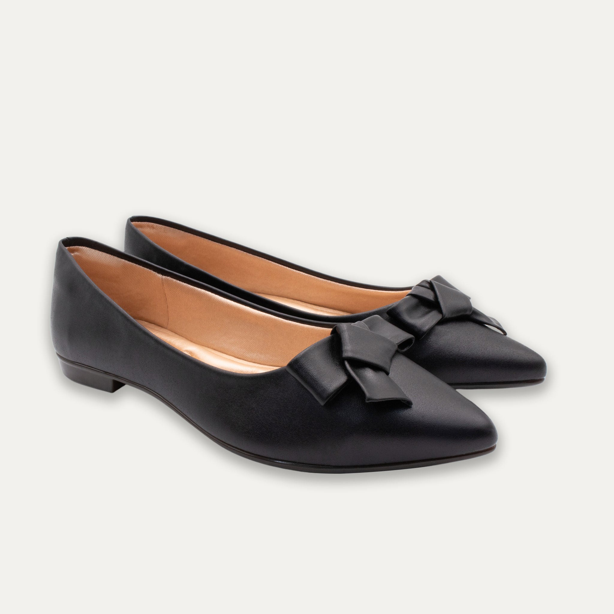 Aitana Tye Black Pointed Toe Flats