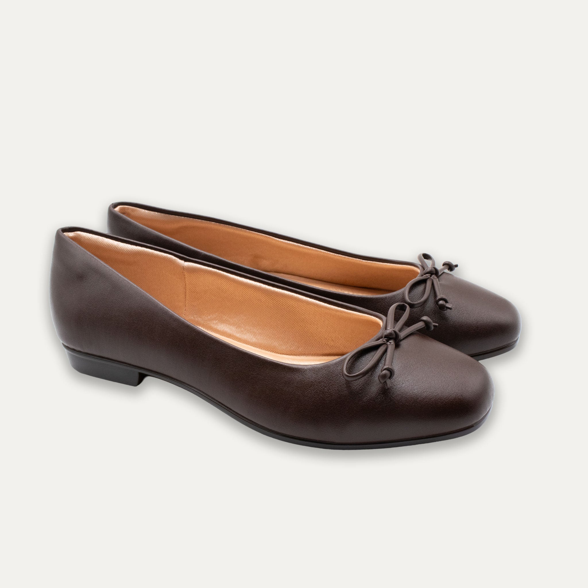 Adria Napa Coffee Bow Ballet Flats