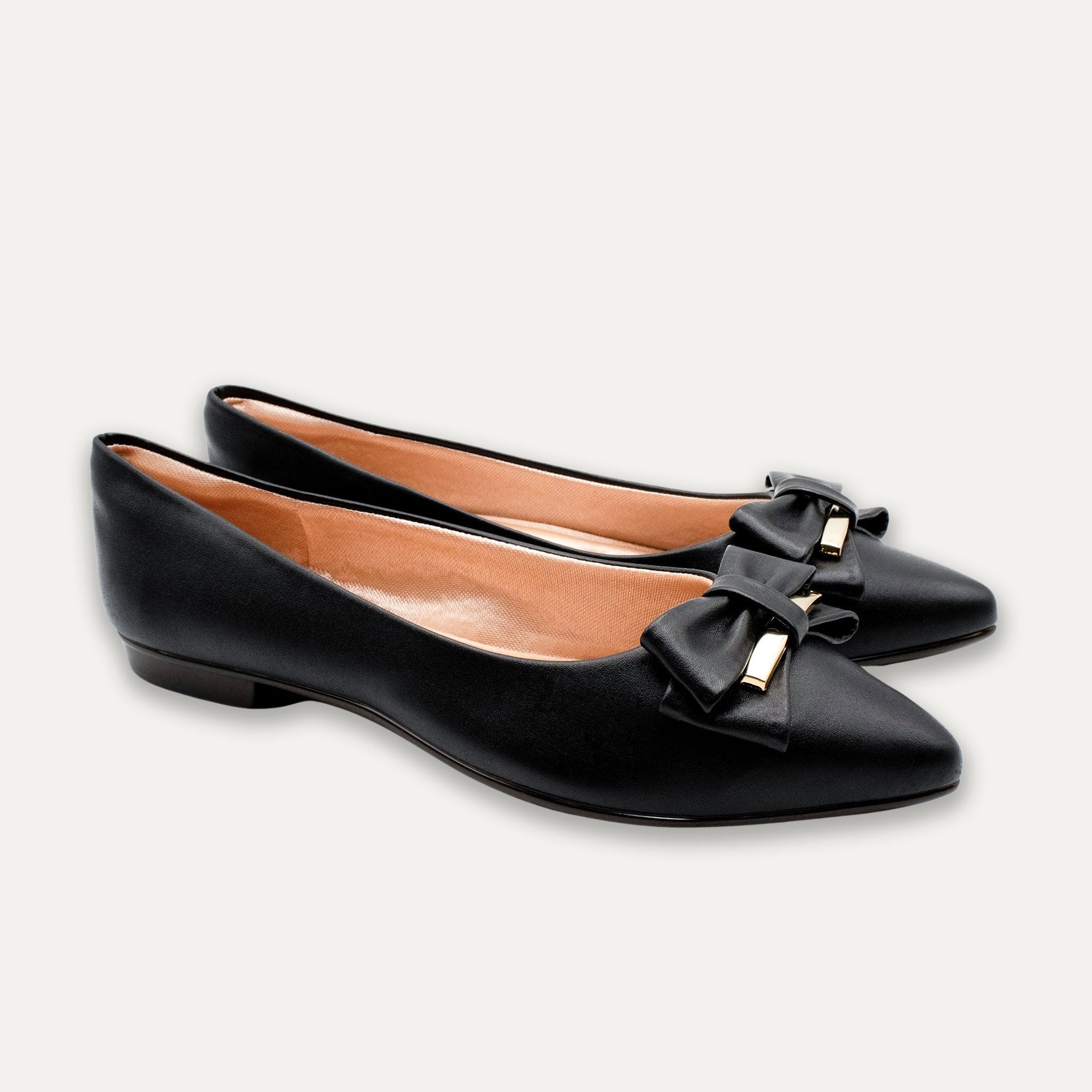 Belkis Pointed Toe Flats Black