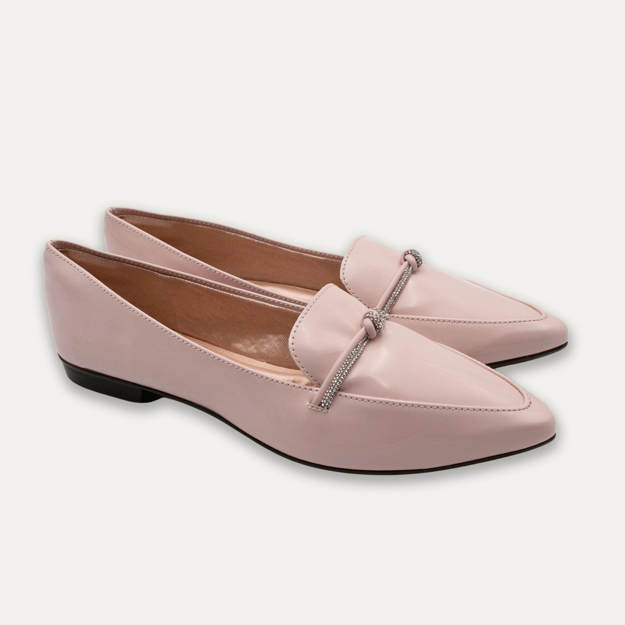 Viviana Pointed Toe Loafers Candy