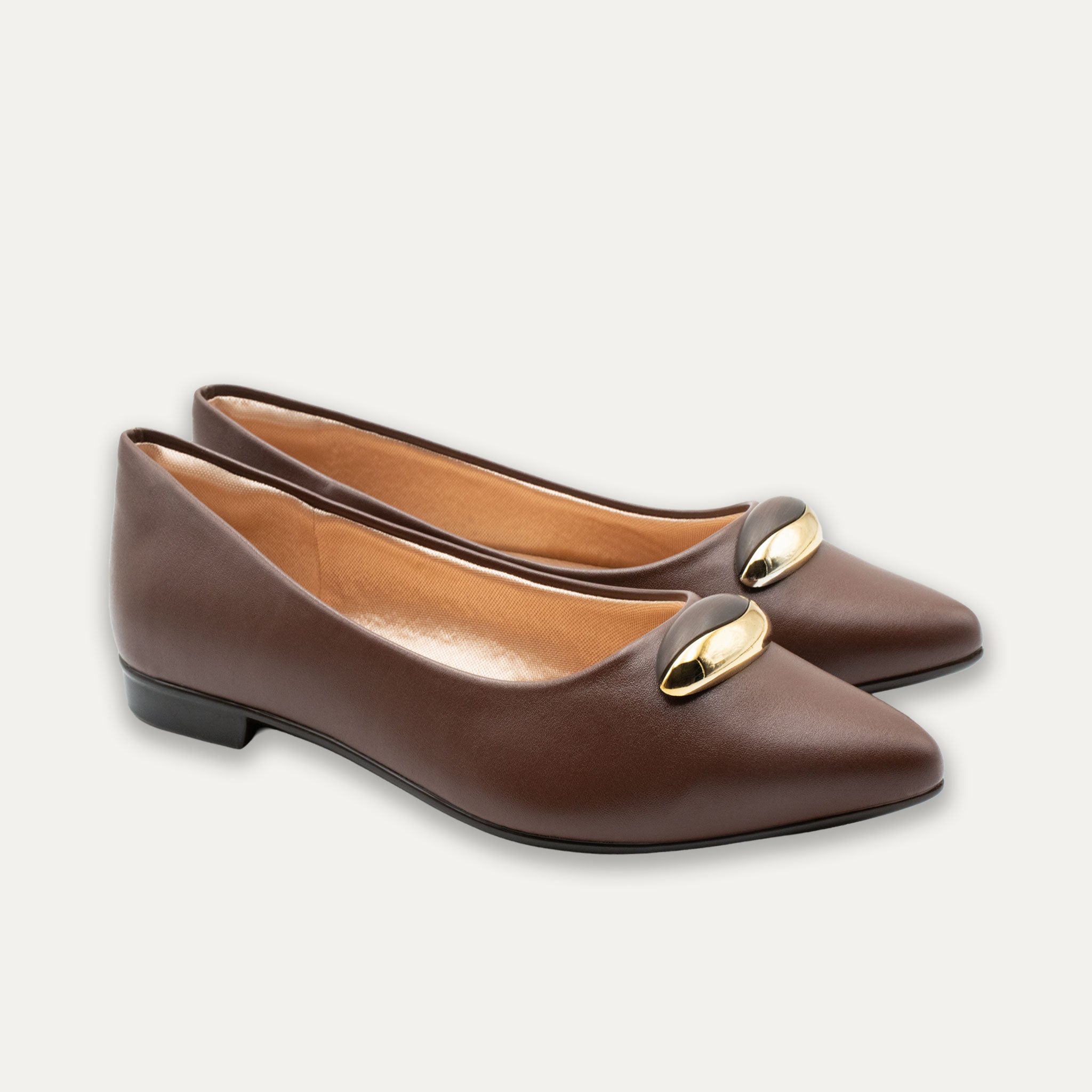 Evita Espresso Pointed Toe Flats