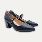 Vanina Marine Mary Jane Block Heels