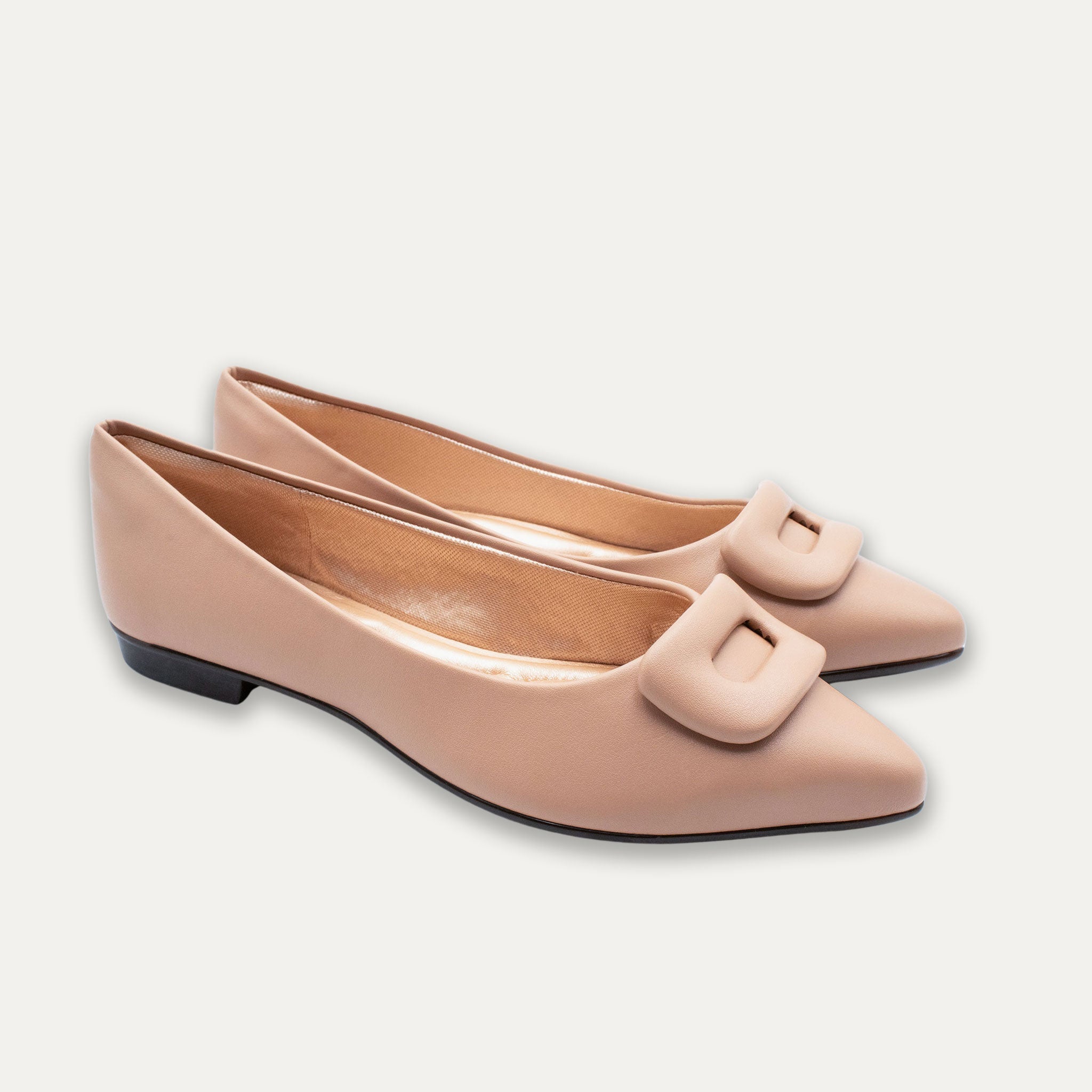 Lia Pointed Toe Flats Off Antique