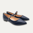 Mia Marine Mary Jane Pointed Flats