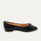 Adriana Napa Black Bow Pointed Toe Flats