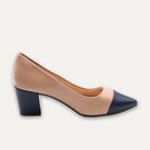 Vilma Two-Tone Antique Block Heels