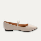 Mia Off-White Mary Jane Pointed Flats