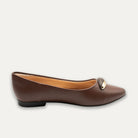 Evita Espresso Pointed Toe Flats