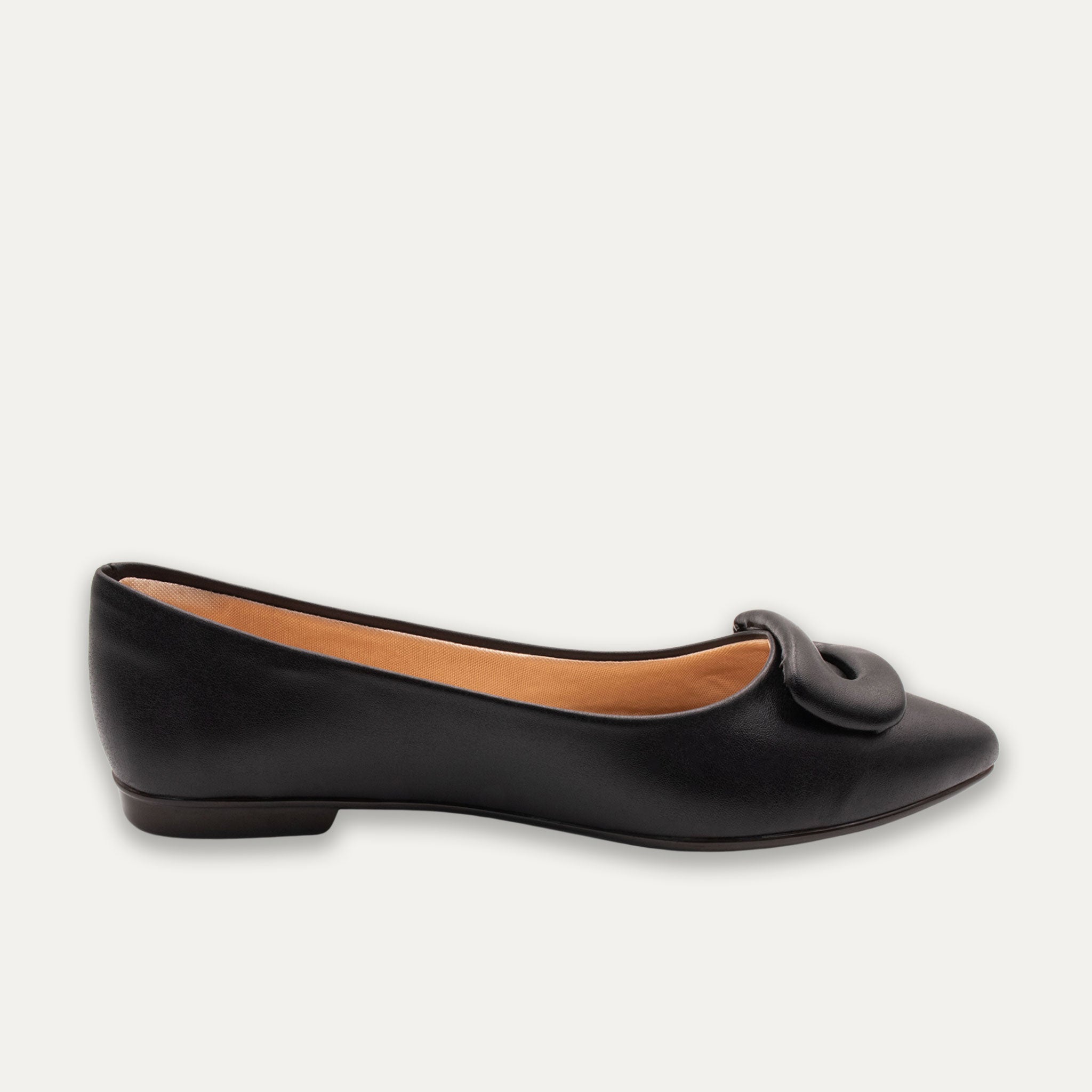 Lia Black Pointed Toe Flats