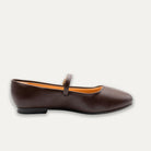 Maya Coffee Mary Jane Ballet Flats