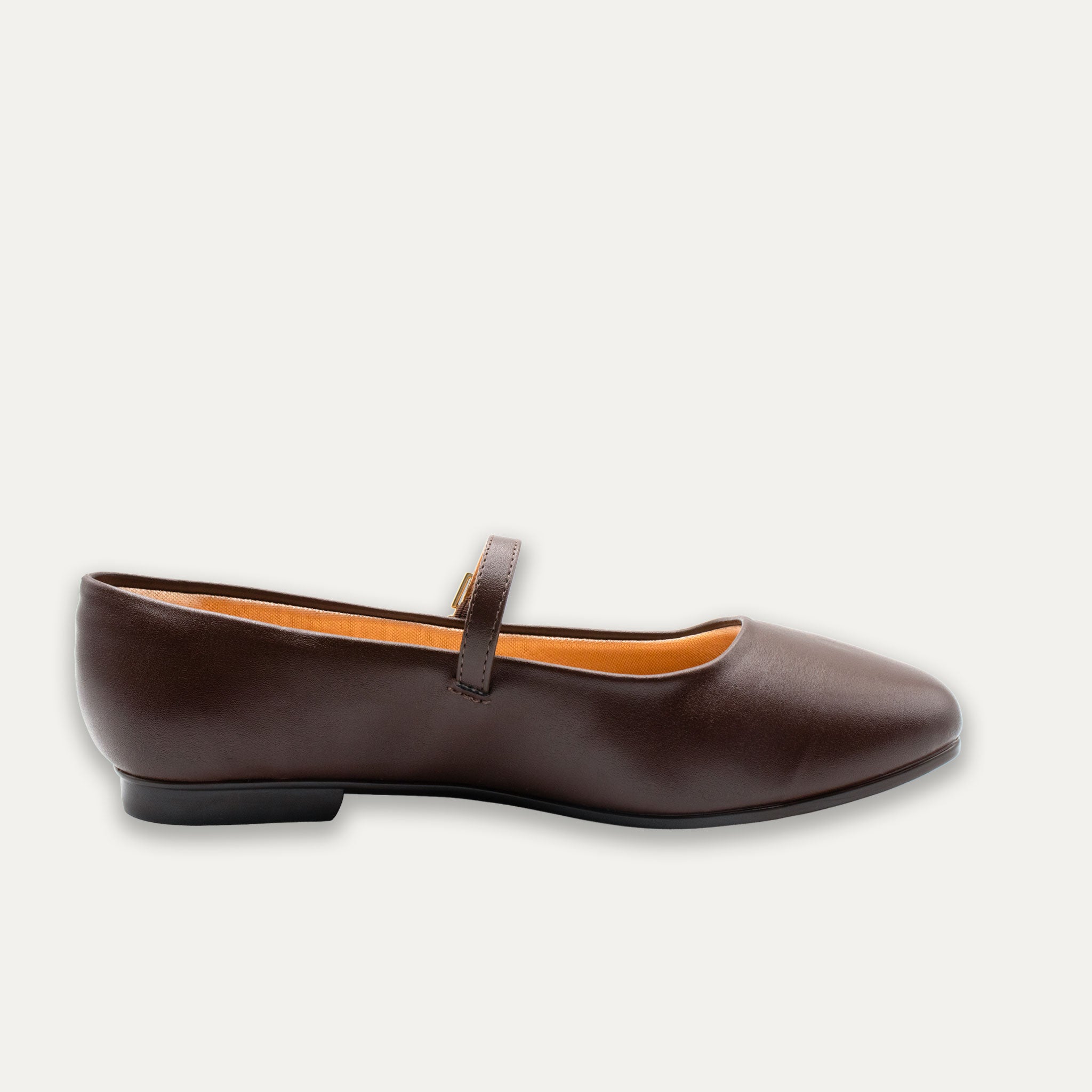 Maya Coffee Mary Jane Ballet Flats