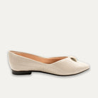 Antonia Off-White Pointed Toe Flats