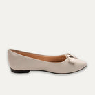 Aitana Tye Off-White Pointed Toe Flats