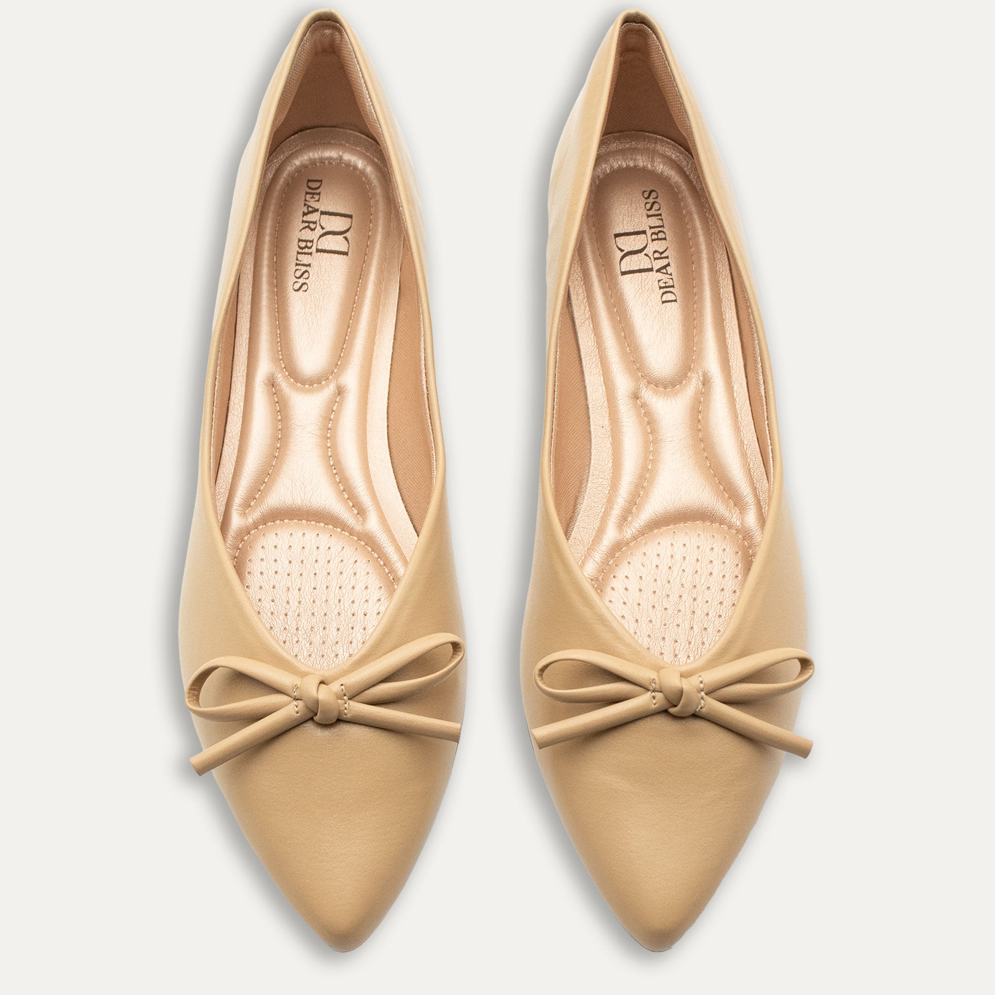Anita Caramel Pointed Toe Flats