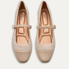 Mila Jeans Cream Mary Jane Ballet Flats