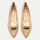 Evita Caramel Pointed Toe Flats