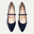 Mia Marine Mary Jane Pointed Flats