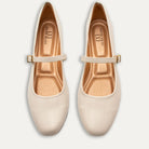 Maya Off-White Mary Jane Ballet Flats