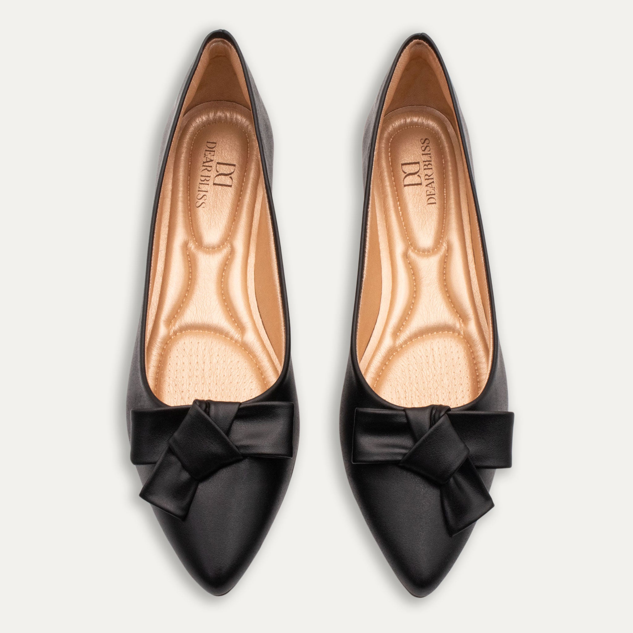 Aitana Tye Black Pointed Toe Flats