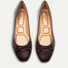 Adria Napa Coffee Bow Ballet Flats