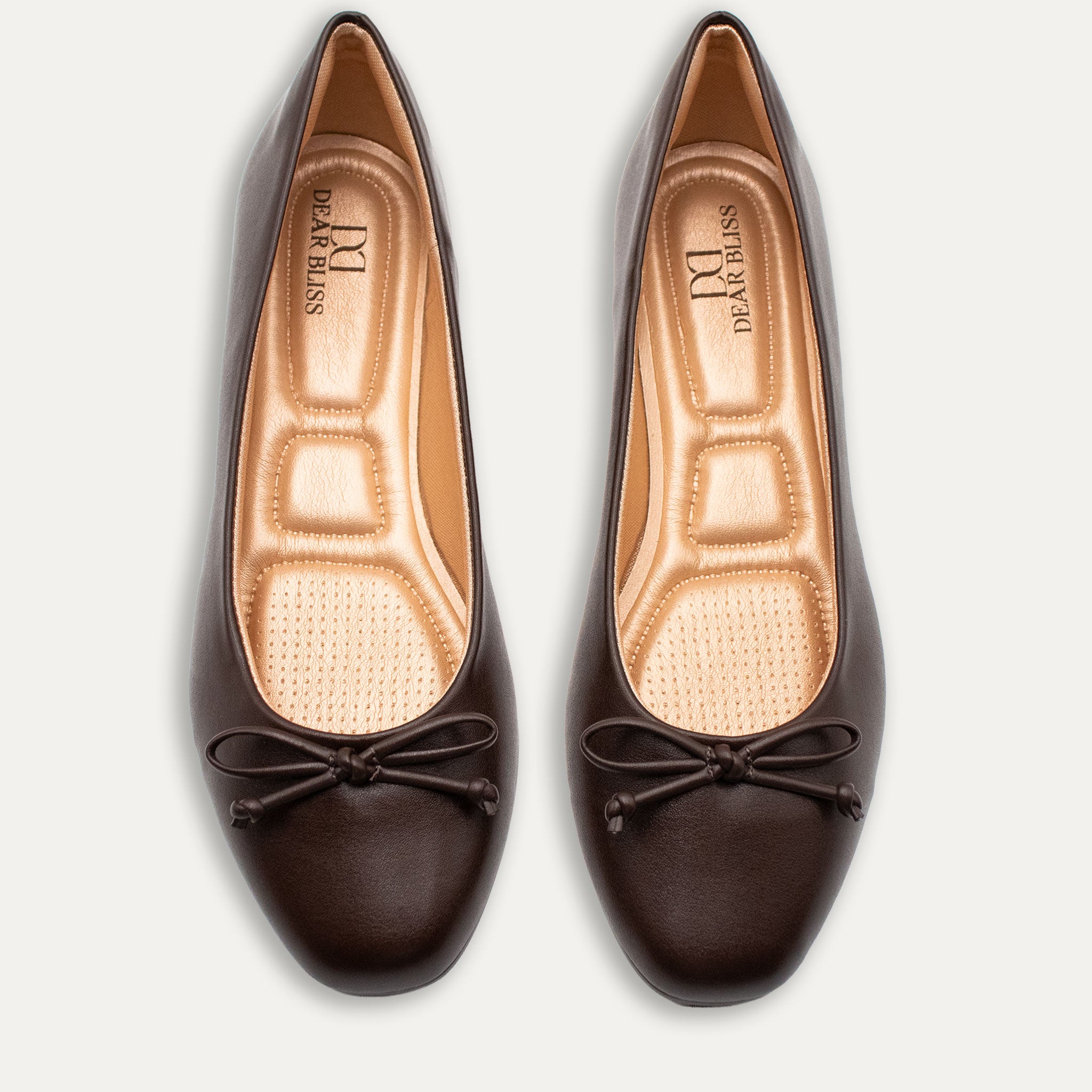 Adria Napa Coffee Bow Ballet Flats