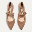 Vanina Tan Mary Jane Block Heels
