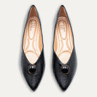 Antonia Black Pointed Toe Flats