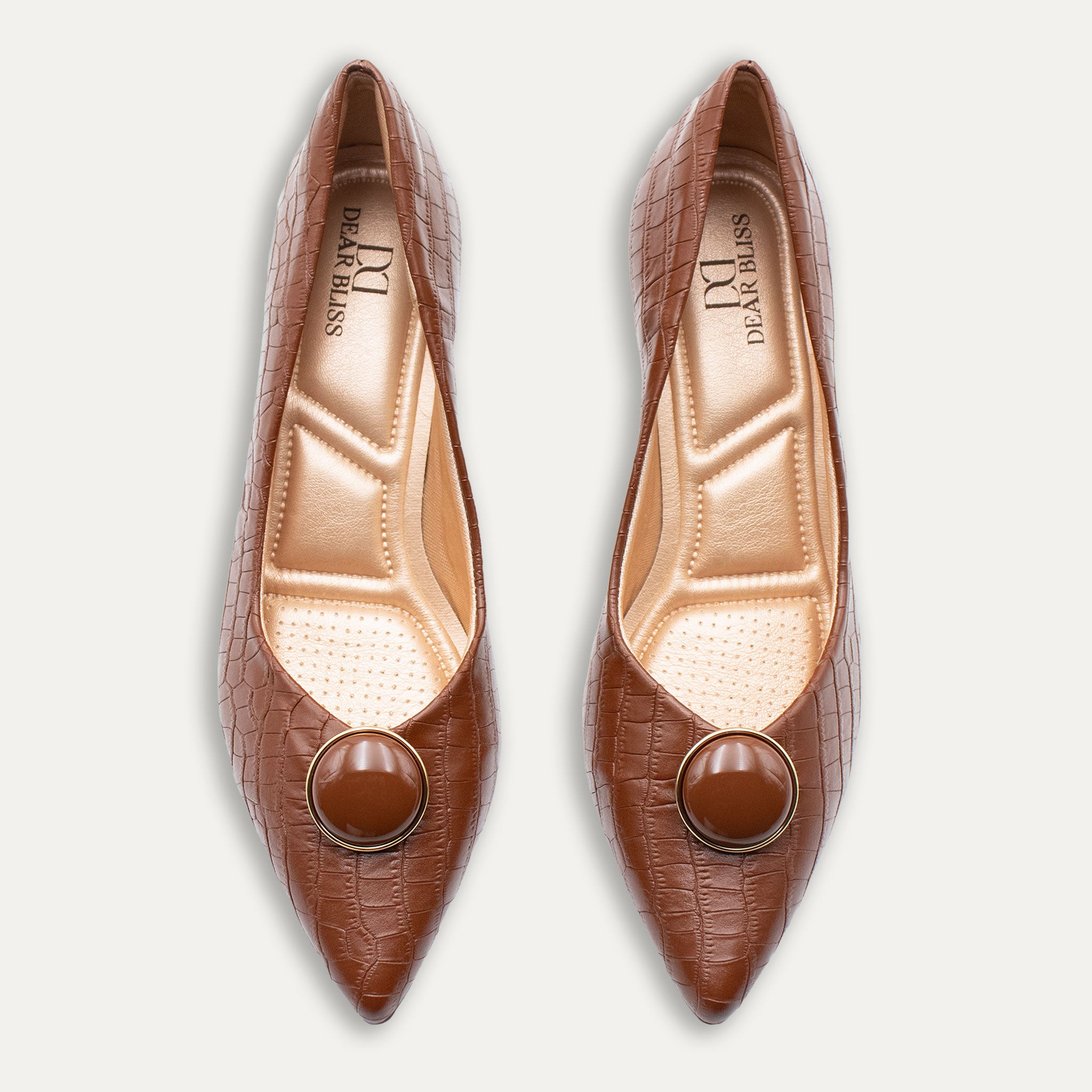 Vania Tiramisu Pointed Toe Block Heels