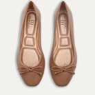 Adria Napa Tan Bow Ballet Flats