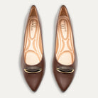 Evita Espresso Pointed Toe Flats
