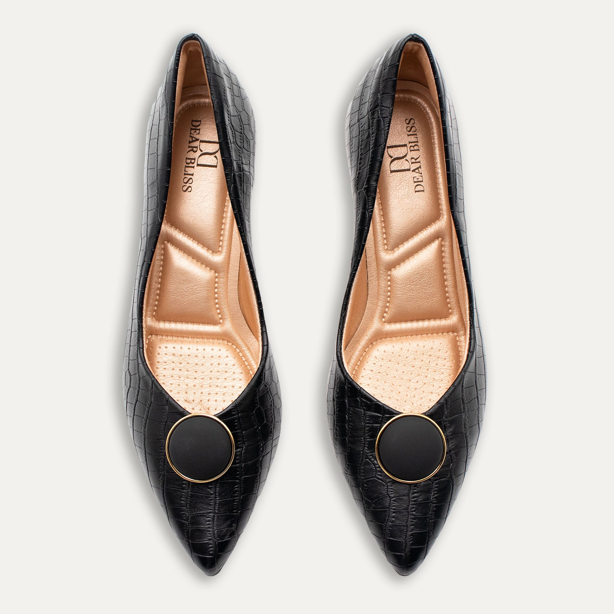 Vania Black Pointed Toe Block Heels